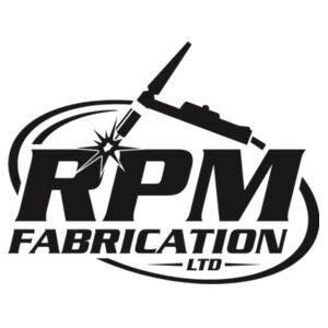 RPM Fabrication Tee Black Print Design
